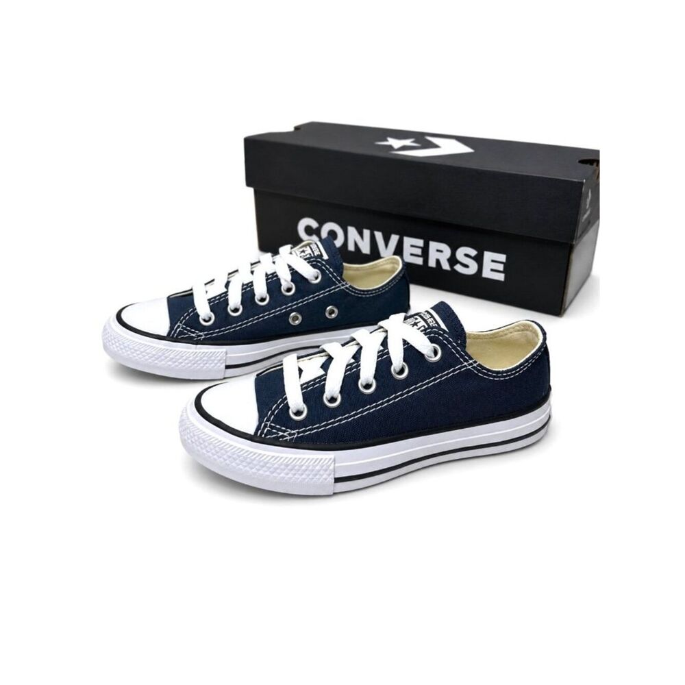Converse Chuck Taylor All Star Navy Kids 11C Low Top Sneakers X004AQV10P NIB